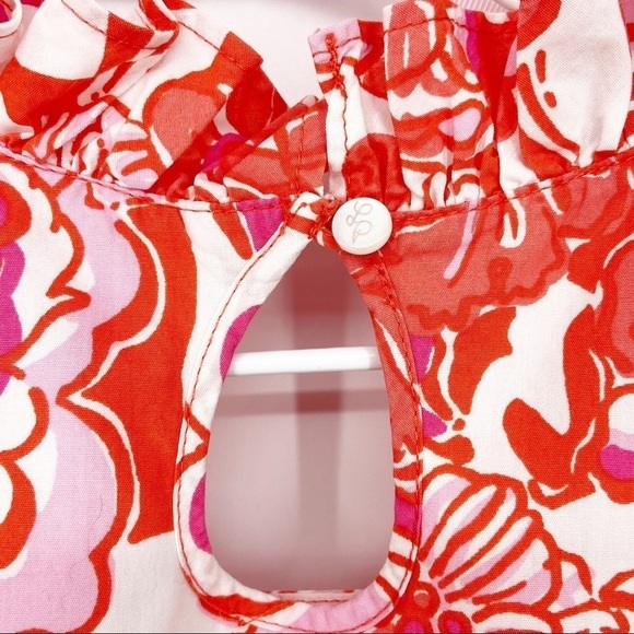 Lilly Pulitzer Floral Dress Size 8 Sleeveless - Picture 7 of 9